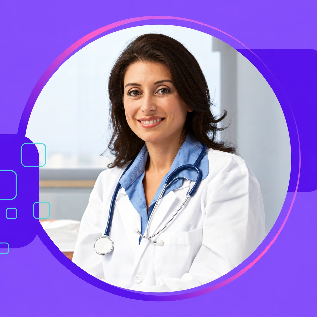 Imagem ilustrativa de uma médica, utilizada no site Contaeasy